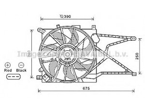 AVA QUALITY COOLING OL7597 ventiliatorius, radiatoriaus 
 Aušinimo sistema -> Oro aušinimas