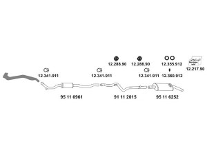 EBERSPÄCHER 12_844 išmetimo sistema 
 Išmetimo sistema -> Išmetimo sistema, visa