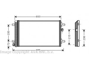 AVA QUALITY COOLING VWA5183 kondensatorius, oro kondicionierius