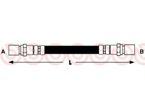 BREMBO T 85 094 stabdžių žarnelė 
 Stabdžių sistema -> Stabdžių žarnelės
83620102853, 1987476380, BFH1076