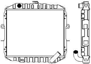 SAKURA  Automotive 1321-0306 radiatorius, variklio aušinimas