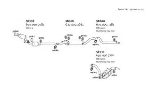 DINEX 350000027_04 išmetimo sistema 
 Išmetimo sistema -> Išmetimo sistema, visa