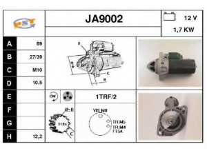 SNRA JA9002 starteris