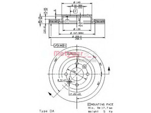 METZGER 24768 E stabdžių diskas 
 Dviratė transporto priemonės -> Stabdžių sistema -> Stabdžių diskai / priedai
40206-00QAA, 4020600Q0E, 4020600Q0K