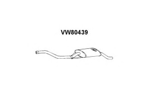VENEPORTE VW80439 galinis duslintuvas 
 Išmetimo sistema -> Duslintuvas
873253609A