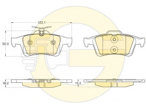 GIRLING 6120332 stabdžių trinkelių rinkinys, diskinis stabdys 
 Techninės priežiūros dalys -> Papildomas remontas
1809259, 1820122, MEAV6J2M008AA