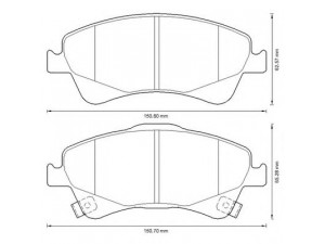 BENDIX 572600B stabdžių trinkelių rinkinys, diskinis stabdys 
 Techninės priežiūros dalys -> Papildomas remontas
0446502280, 044650F010
