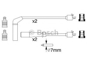 BOSCH 0 986 356 940 uždegimo laido komplektas 
 Kibirkšties / kaitinamasis uždegimas -> Uždegimo laidai/jungtys
