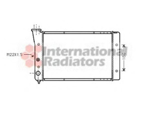 VAN WEZEL 58002123 radiatorius, variklio aušinimas 
 Aušinimo sistema -> Radiatorius/alyvos aušintuvas -> Radiatorius/dalys
191121253AL