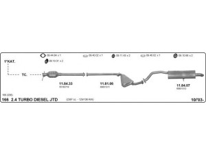 IMASAF 502000199 išmetimo sistema 
 Išmetimo sistema -> Išmetimo sistema, visa