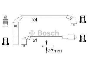 BOSCH 0 986 357 142 uždegimo laido komplektas 
 Kibirkšties / kaitinamasis uždegimas -> Uždegimo laidai/jungtys