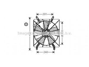 AVA QUALITY COOLING HD7513 ventiliatorius, radiatoriaus 
 Aušinimo sistema -> Oro aušinimas