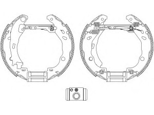 HELLA PAGID 8DB 355 004-911 stabdžių trinkelių komplektas 
 Techninės priežiūros dalys -> Papildomas remontas
4241L7, 77362365, ECY12638ZC, 4241L7