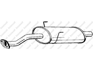 BOSAL 228-271 vidurinis duslintuvas 
 Išmetimo sistema -> Duslintuvas
17430-5B260