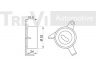 TREVI AUTOMOTIVE TD1484 įtempiklio skriemulys, paskirstymo diržas 
 Techninės priežiūros dalys -> Papildomas remontas
1350587704, 1350587704000, 1350587704