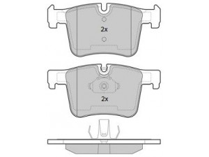 FREMAX FBP-1857 stabdžių trinkelių rinkinys, diskinis stabdys 
 Techninės priežiūros dalys -> Papildomas remontas
34 10 6 856 191, 34 10 6 859 181