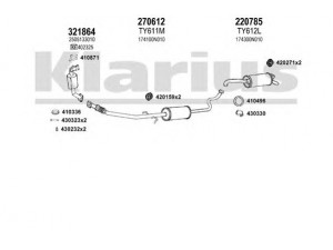 KLARIUS 900413E išmetimo sistema 
 Išmetimo sistema -> Išmetimo sistema, visa