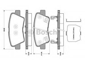 BOSCH 0 986 TB3 089 stabdžių trinkelių rinkinys, diskinis stabdys 
 Techninės priežiūros dalys -> Papildomas remontas
58302-3KA62, 583023KA35, 583023QA10
