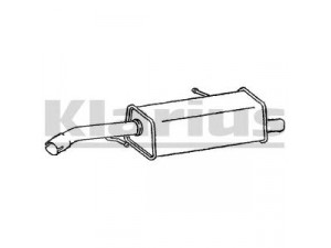 KLARIUS CN531K galinis duslintuvas 
 Išmetimo sistema -> Duslintuvas
1726RW, 173046, 1726RW, 173046