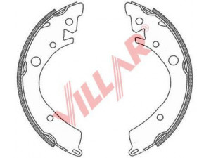 VILLAR 629.0802 stabdžių trinkelių komplektas 
 Techninės priežiūros dalys -> Papildomas remontas
064B3SA5670, 43153SA5013, 43153SA5671