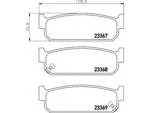 HELLA 8DB 355 011-111 stabdžių trinkelių rinkinys, diskinis stabdys 
 Techninės priežiūros dalys -> Papildomas remontas
44060AR085, 440600P691, 440600P692