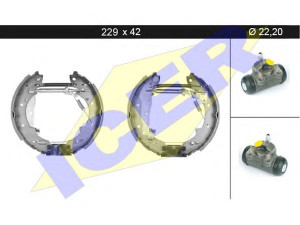 ICER 79KT0074 C stabdžių trinkelių komplektas 
 Techninės priežiūros dalys -> Papildomas remontas
77 01 120 292 1, 77 01 201 229