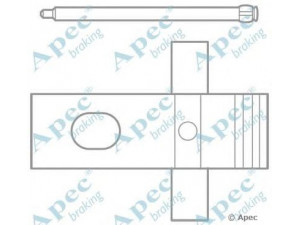 APEC braking KIT1045 priedų komplektas, stabdžių trinkelė 
 Stabdžių sistema -> Būgninis stabdys -> Dalys/priedai