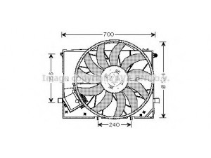 AVA QUALITY COOLING MS7506 ventiliatorius, radiatoriaus 
 Aušinimo sistema -> Radiatoriaus ventiliatorius
2205000193