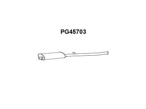VENEPORTE PG45703 priekinis duslintuvas 
 Išmetimo sistema -> Duslintuvas
172843, 172873