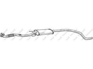 BOSAL 293-305 vidurinis duslintuvas 
 Išmetimo sistema -> Duslintuvas
13220793, 13263398, 58 52 595, 8 52 503