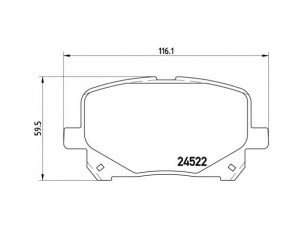 BREMBO P 83 100 stabdžių trinkelių rinkinys, diskinis stabdys 
 Techninės priežiūros dalys -> Papildomas remontas
0446528430