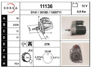 EAI 11136 starteris