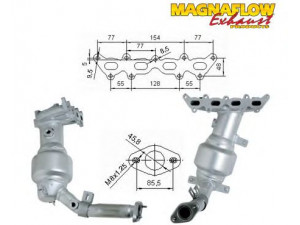 MAGNAFLOW 71808 katalizatoriaus keitiklis 
 Išmetimo sistema -> Katalizatoriaus keitiklis
55198679