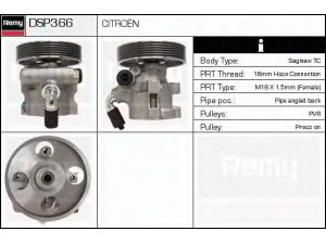DELCO REMY DSP366 hidraulinis siurblys, vairo sistema 
 Vairavimas -> Vairo pavara/siurblys