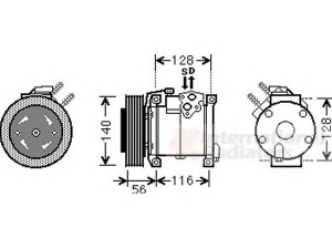 VAN WEZEL 0700K108 kompresorius, oro kondicionierius 
 Oro kondicionavimas -> Kompresorius/dalys
5005410AC