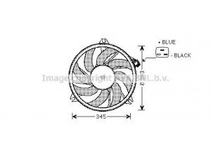 AVA QUALITY COOLING PE7524 ventiliatorius, radiatoriaus 
 Aušinimo sistema -> Oro aušinimas
1253C5, 125487