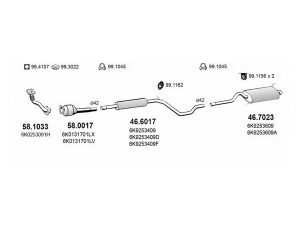 ASSO ART2290 išmetimo sistema 
 Išmetimo sistema -> Išmetimo sistema, visa