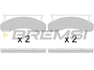 BREMSI BP2792 stabdžių trinkelių rinkinys, diskinis stabdys
E9TZ2001B, F1TZ2001A, F7TZ2001BA