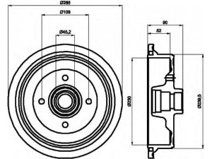 HELLA 8DT 355 301-681 stabdžių būgnas 
 Stabdžių sistema -> Būgninis stabdys -> Stabdžių būgnas
147501615A, 147501615A, 147501615A