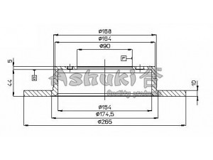 ASHUKI C655-50 stabdžių diskas 
 Dviratė transporto priemonės -> Stabdžių sistema -> Stabdžių diskai / priedai
0 986 478 707/BOSCH, 08.5639.10/BREMBO