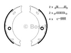 BOSCH 0 986 487 611 stabdžių trinkelių komplektas, stovėjimo stabdis 
 Stabdžių sistema -> Rankinis stabdys
002 420 59 20, 003 420 34 20, 904 420 02 20