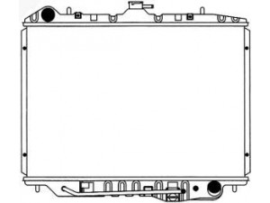 SAKURA  Automotive 1211-0235 radiatorius, variklio aušinimas