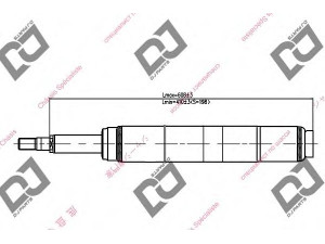 DJ PARTS DS1036GC amortizatorius 
 Pakaba -> Amortizatorius
4851014230, 4851022090, 4851022100