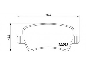 BREMBO P 86 021 stabdžių trinkelių rinkinys, diskinis stabdys 
 Techninės priežiūros dalys -> Papildomas remontas
1439866, 1459450, 1503969, 1566233