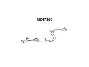 VENEPORTE MZ47350 priekinis duslintuvas 
 Išmetimo sistema -> Duslintuvas
BP5740300A, BP5740300B, BP5740300C