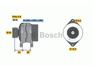 BOSCH 0 986 041 371 kintamosios srovės generatorius 
 Elektros įranga -> Kint. sr. generatorius/dalys -> Kintamosios srovės generatorius
77 00 436 648, 77 00 869 377, 77 01 499 606