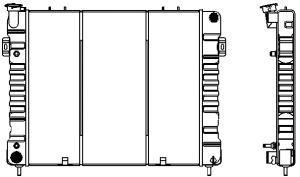 SAKURA  Automotive 1231-0208 radiatorius, variklio aušinimas