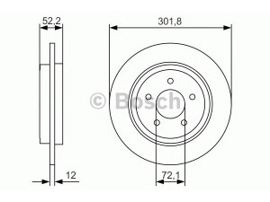 BOSCH 0 986 479 A53 stabdžių diskas 
 Dviratė transporto priemonės -> Stabdžių sistema -> Stabdžių diskai / priedai
4659167, 4753054, 4947737, 5U2J2C502AA