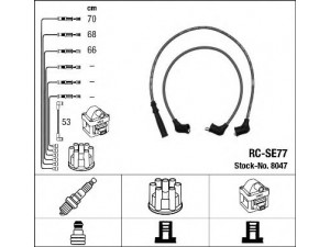 NGK 8047 uždegimo laido komplektas 
 Kibirkšties / kaitinamasis uždegimas -> Uždegimo laidai/jungtys
33700-86010, 33700-86020
