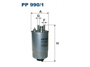 FILTRON PP990/1 kuro filtras 
 Techninės priežiūros dalys -> Papildomas remontas
813058, 13235540, 93189375